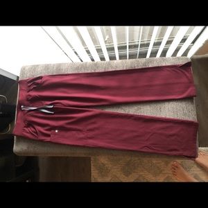 Figs Kade burgundy size XSmall Tall NWOT